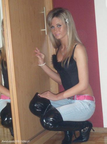 Sexy Girl Leather Boots
