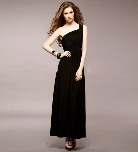 Sexy One Shoulder Maxi Dress