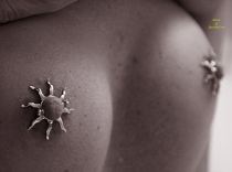 Sexy Pierced Nipple Shields