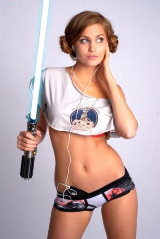Sexy Star Wars Nerd Girl