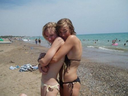 She Grabs Her Friends Boobs