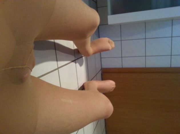 Sheer Pantyhose Self Shot