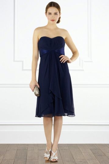 Short Navy Bridesmaid Dresses