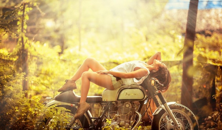 Shorts Asian Girl Bike Jeans Erotic