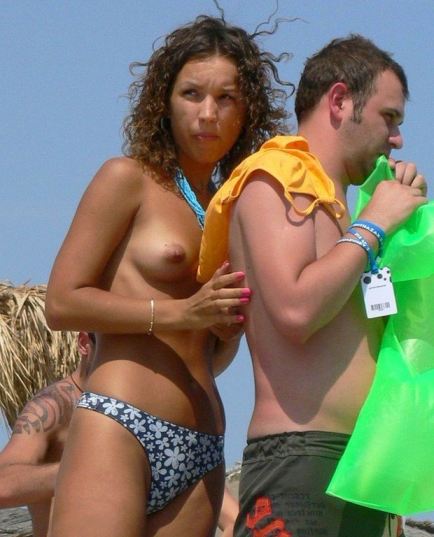 Shy Girlfriend Exposing Her Boobies