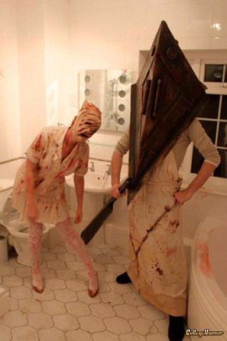 Silent Hill Pyramid Head And Nurse