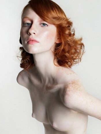 Skinny Redhead Freckles Naked