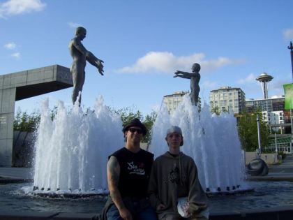 Space Needle Fountain Naked