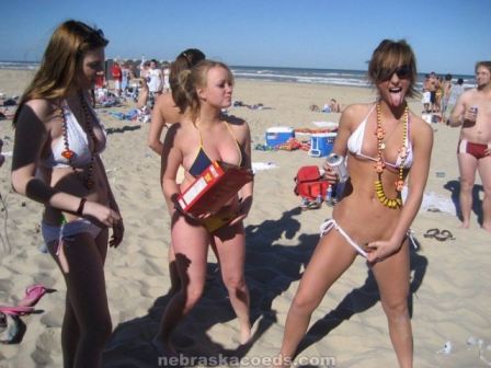 Spring Break Beach Flashing