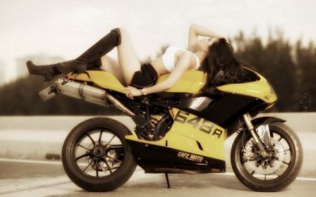 Supersport Bike High Heel Boots Shorts R