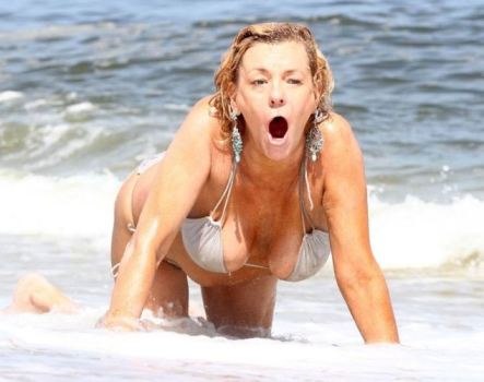 Tanning Mom Beach