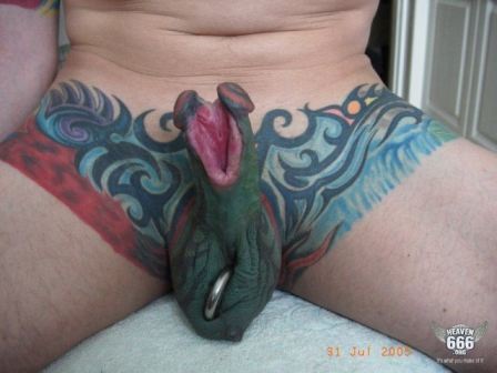Tattoo On Dick Cock Penis