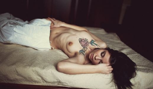 Tattooed Chest Sexy Russian Girl Tits Small