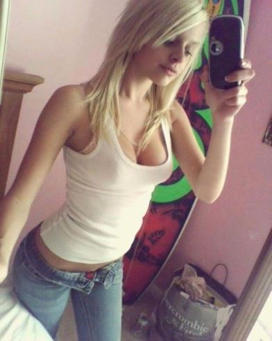Teen Girl Jeans Self Shot