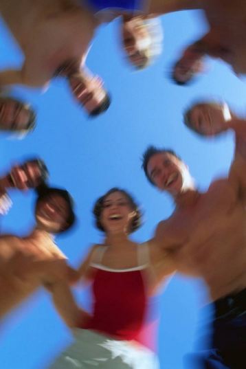 Teen Group Shower