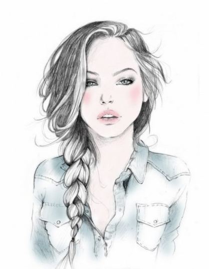 Tumblr Girl Drawing