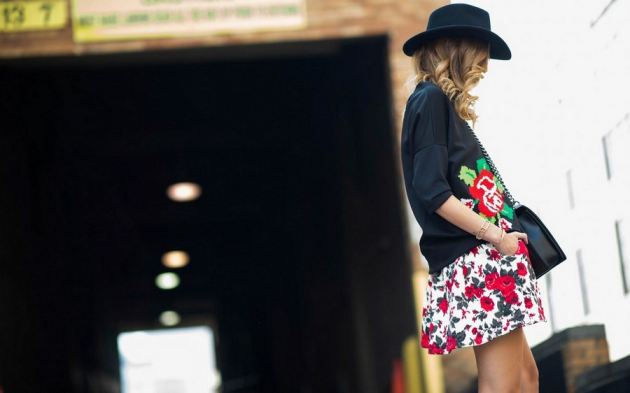 Tunnel Floral Dress Girl Hat Blonde