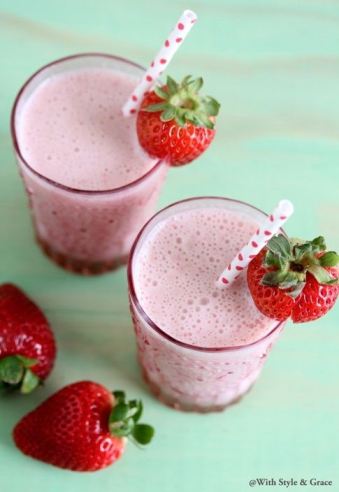 Vegan Strawberry Milkshake