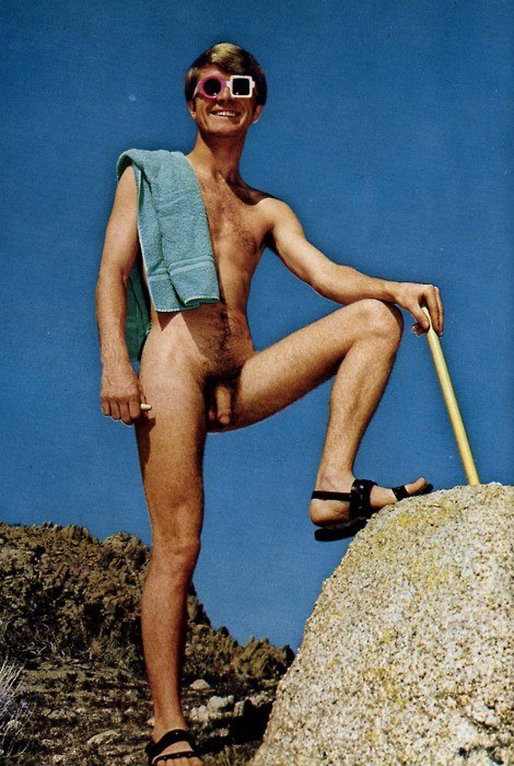 Vintage Boy Skinny Dipping