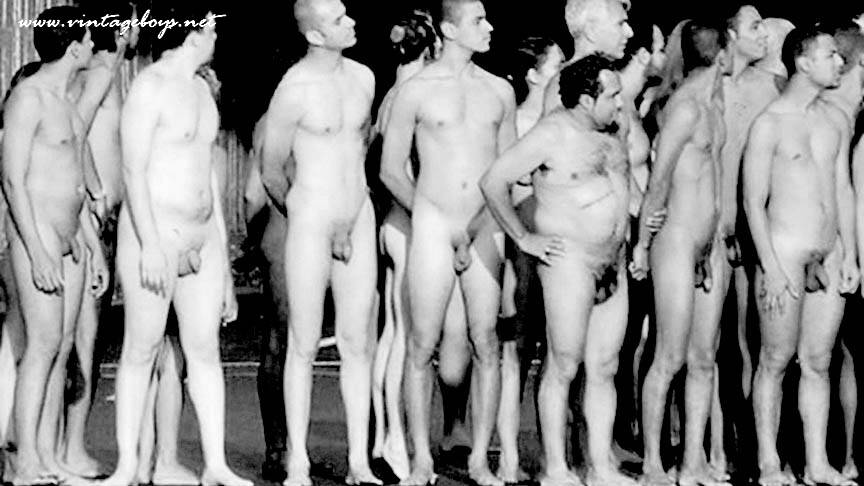 Vintage Nude Male Groups