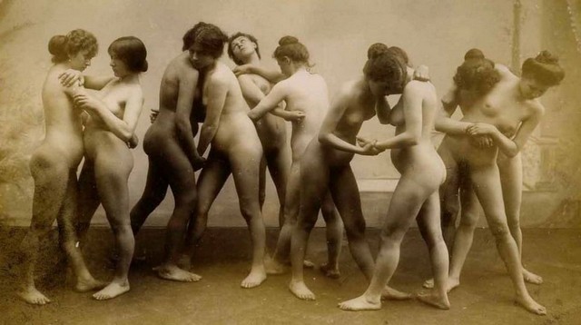 Vintage Nude Women Wrestling