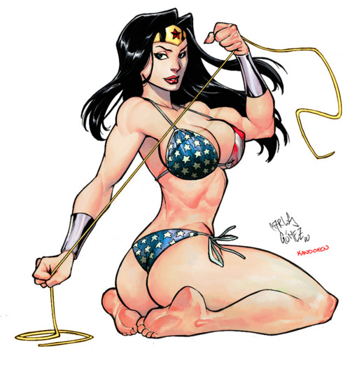 Wonder Woman Bikini Drawing
