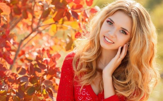 Alohatube Smile Look Autumn Girl Blonde Make Up