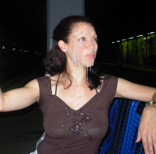 Amateur Cum On Clothes Public