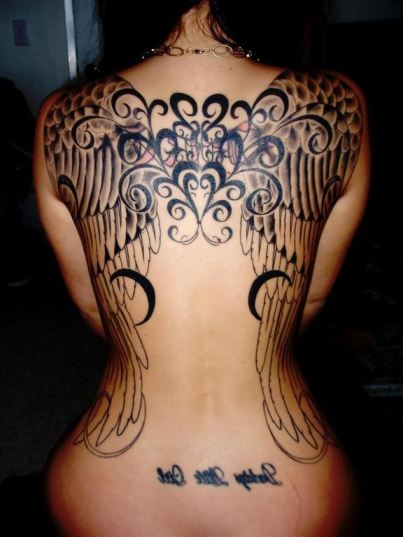 Angel Wing Tattoo Designs Women