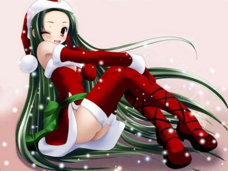 Anime Christmas Upskirt