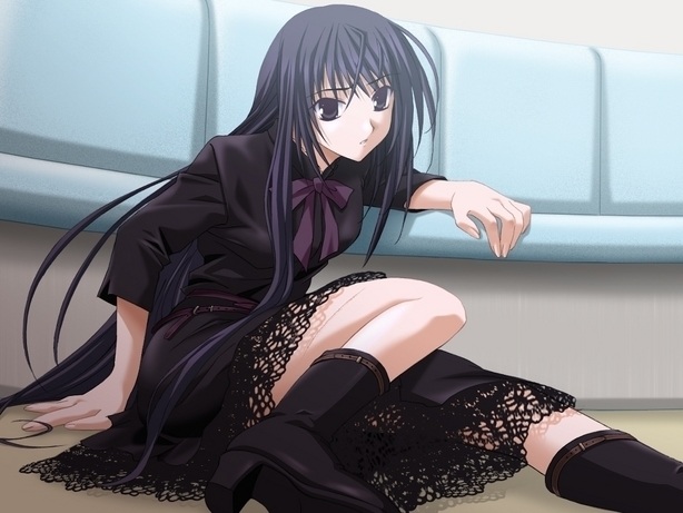 Anime Girl With Black Hair