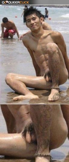 Asian Nude Beach Male