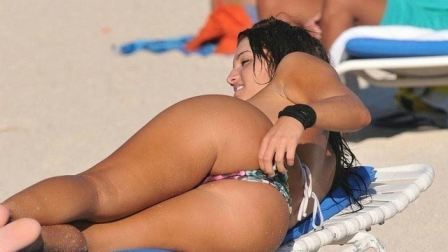Ass Butt Buttocks Beach Upskirt