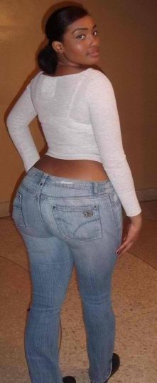 Black Ass In Tight Jeans