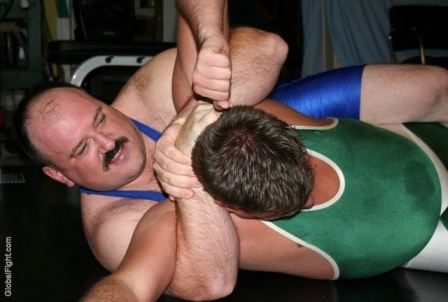 Boy Wrestling Bear