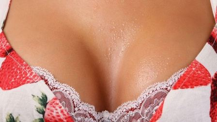 Breast Lingerie Wet Drops Strawberry