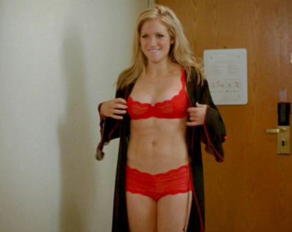 Brittany Snow Red Lingerie