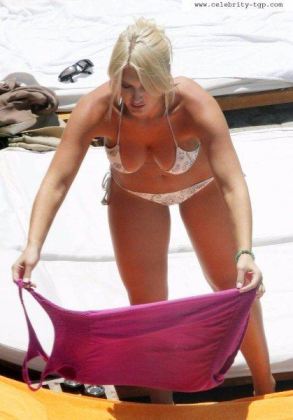 Brooke Hogan White Bikini