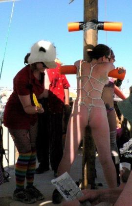 Burning Man Nude Spanking