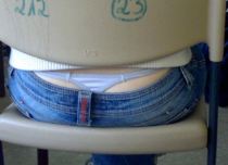 Candid High School Classroom Whale Tail