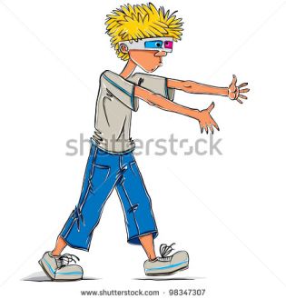Cartoon Boy With Glasses