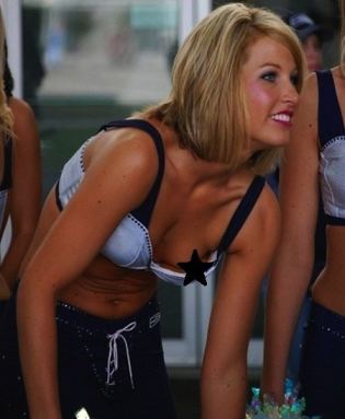 Cheerleader Nip Slip