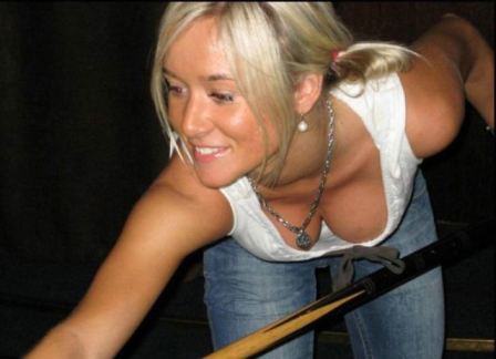 Cleavage Bending Over Down Blouses