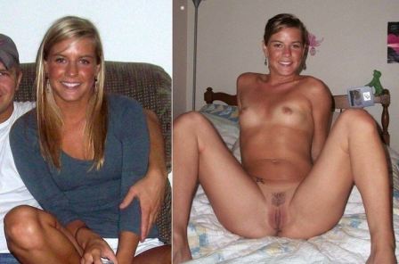 Clothed Then Naked Before After Dressed Undressed
