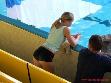 Cute Tiny Teen Girl Tight Shorts