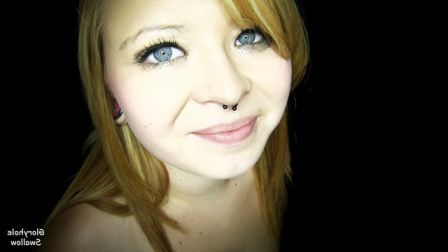 Emo Girl Cum Swallow