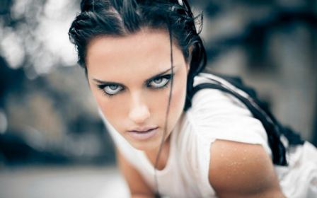 Girl Model Wet Look