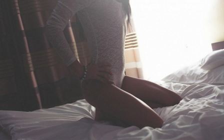 Girl Sexy Body Bed Photo