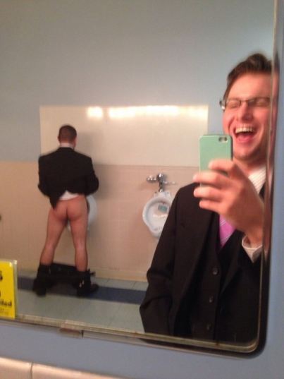 Guy Bathroom Selfie