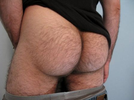 Hairy Man Ass Bubble Butt